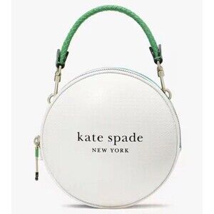Kate Spade Tee Time 3D Golf Ball Crossbody Bag Purse Novelty White Green NWT